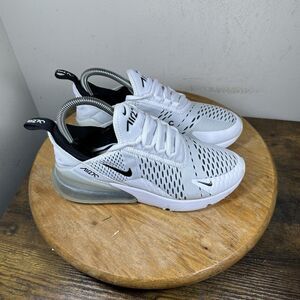 Nike Air Max 270 Shoes Womens Size 6.5 White Black AH6789-100 Sneakers Running